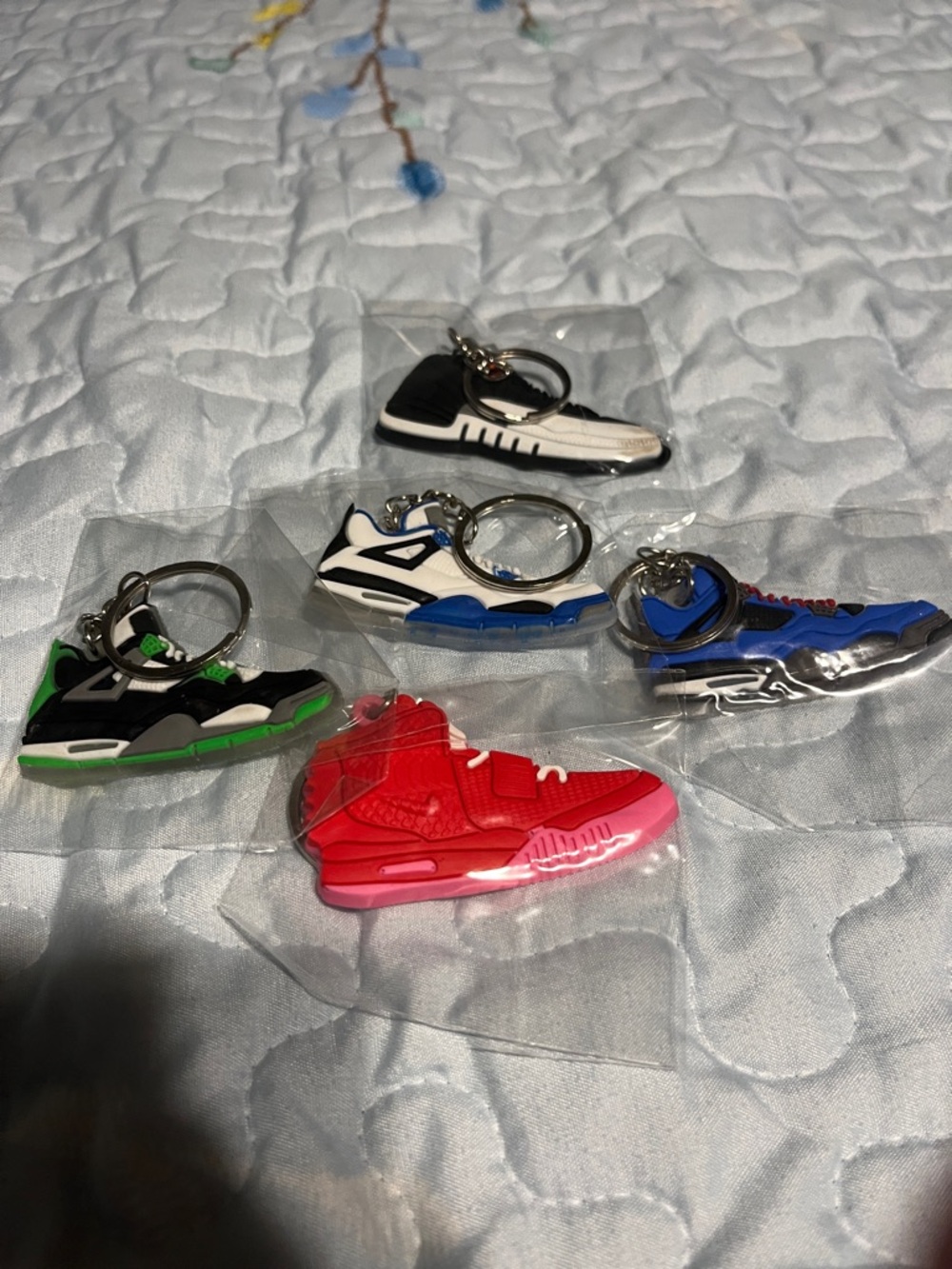 Mini Sneaker Keychain Set - Multi Color